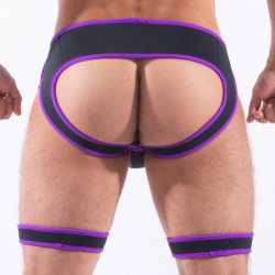 Sparta's Harness Backless Snax Noir-Violet